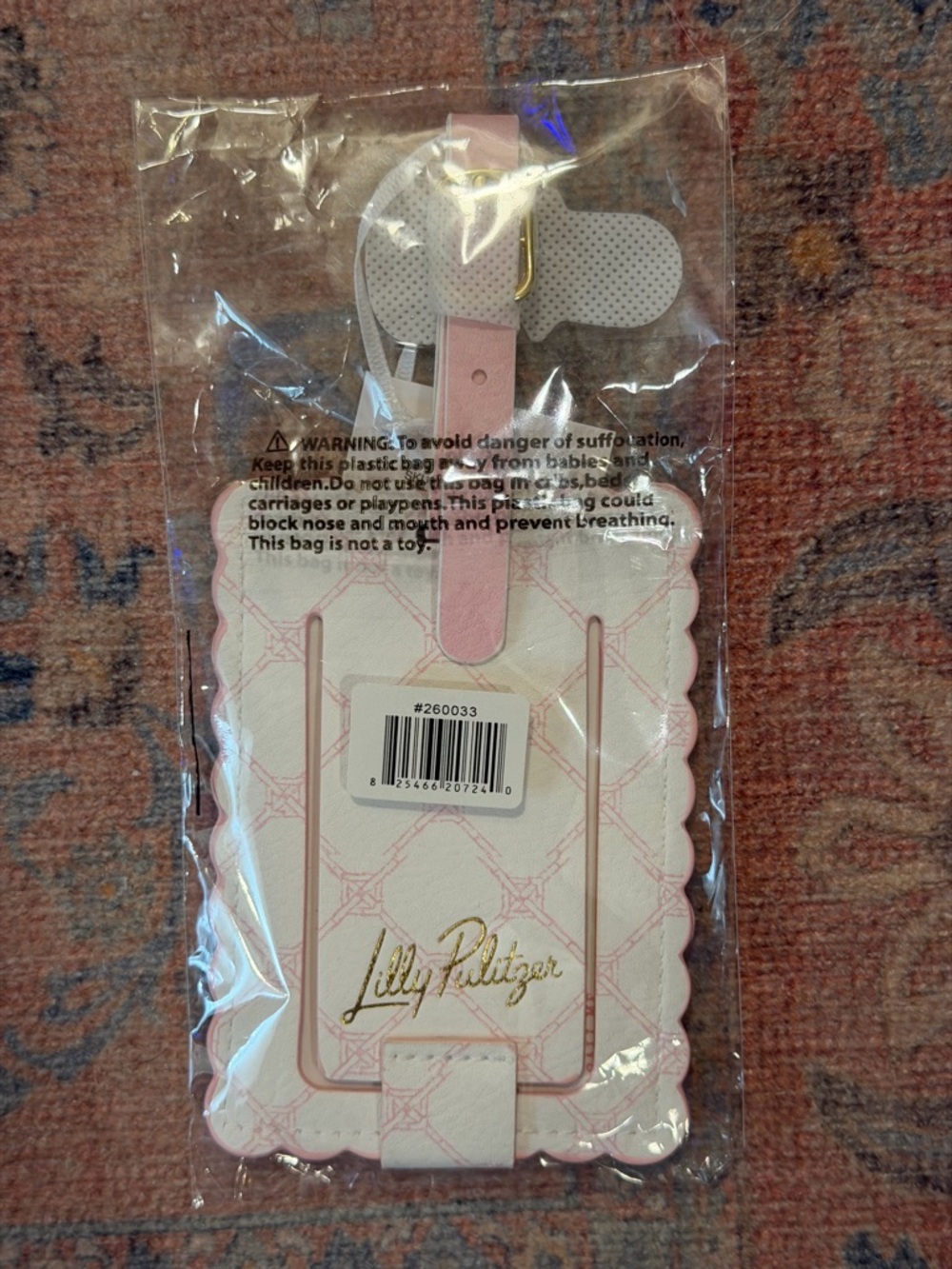 Brand New Lilly Pulitzer Baggage Tag in Multi Lilly Garden Home - Picture 5 of 7
